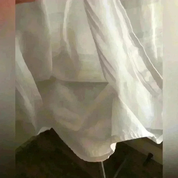 VTG MERVYN' S HILLARD & HANSEN WHITE STRIPED LINED A-LINE SKIRT SIZE 4 - Picture 8 of 8